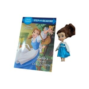 Disney Princess Belle Story Collection Step into Reading Book and Small Doll Set